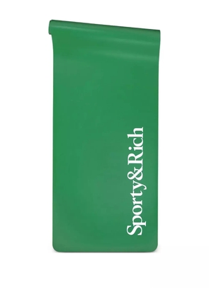 Sporty & Rich Serif Logot logo-print yoga mat - Green