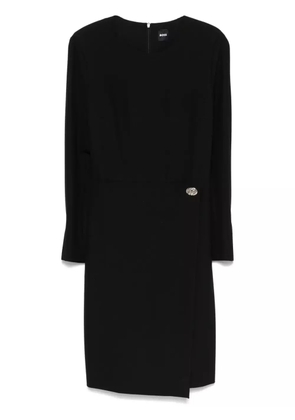 BOSS layered-detail midi dress - Black