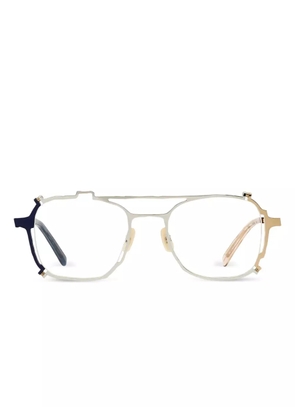 Masahiro Maruyama pilot-frame glasses - Silver