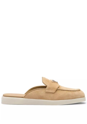 Prada suede leather mules - Neutrals