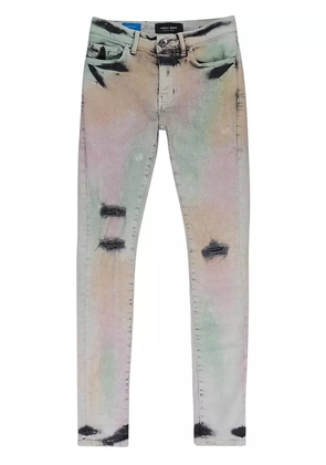 Purple Brand P001 Muted 'Acid Camo' straight jeans - Grey