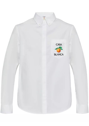 Casablanca embroidered shirt - White