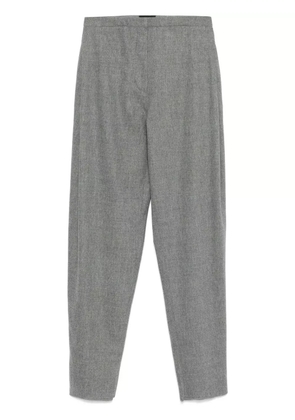Emporio Armani mélange-effect trousers - Grey