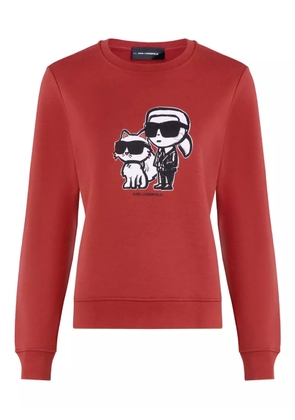 Karl Lagerfeld sketch-print sweater - Red