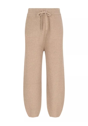 Polo Ralph Lauren ribbed-knit drawstring trousers - Neutrals
