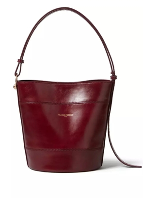 Claudie Pierlot Solveig leather bucket bag - Red