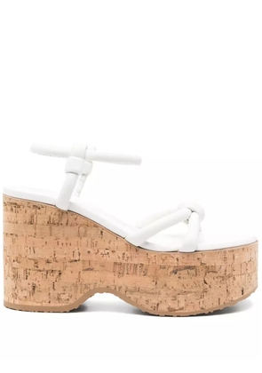 Gianvito Rossi 110mm leather sandals - White