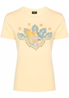 ETRO graphic-print cotton T-shirt - Yellow