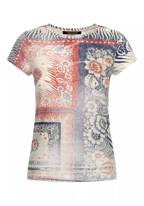 Roberto Cavalli crew-neck short-sleeve T-shirt - Blue