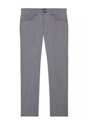 BOSS mélange-effect slim-fit trousers - Grey