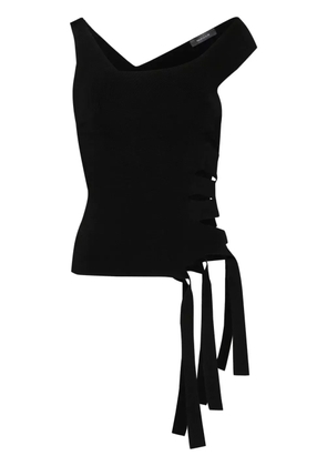 Mugler bandage knitted top - Black