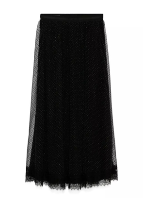 SHIATZY CHEN diamond mesh skirt - Black