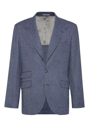 Brunello Cucinelli Cavallo wool-blend blazer - Blue