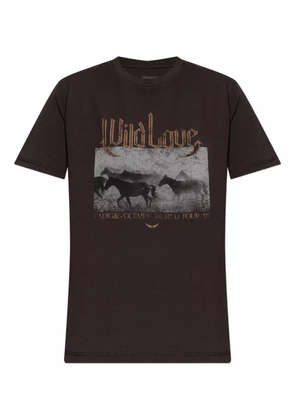 Zadig&Voltaire graphic-print T-shirt - Brown