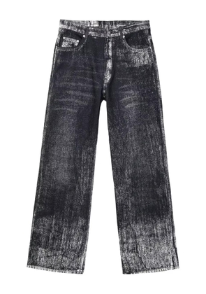 CamperLab acid-wash effect straight-leg jeans - Black