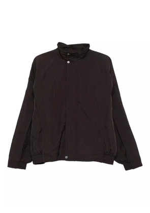J.LAL Yot high-neck buttoned jacket - Brown