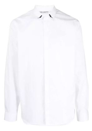 Neil Barrett Thunderbolt-print cotton shirt - White