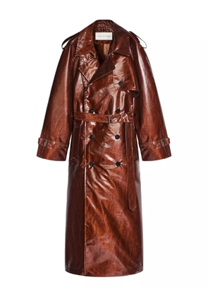 DRIES VAN NOTEN water-repellent trench coat - Brown