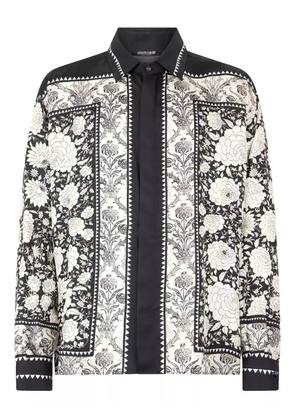 Roberto Cavalli floral-print silk shirt - White