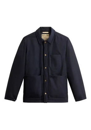 Woolrich button-fastening patch-pocket jacket - Blue