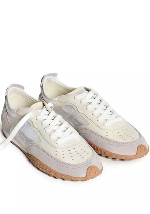 Hoff Mockingbird suede-leather mesh sneakers - Grey