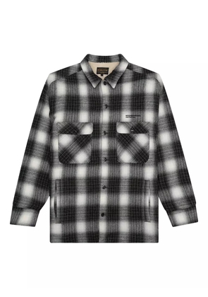 Neighborhood check-pattern shirt - Black