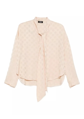 DIXIE polka-dot pattern tie-neck blouse - Neutrals