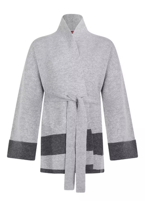 Max Mara belted cardigan - Grey