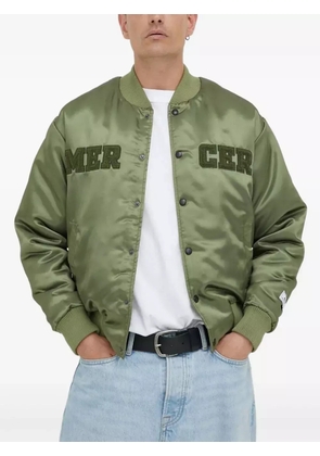 The Mercer Brand satin varsity jacket - Green