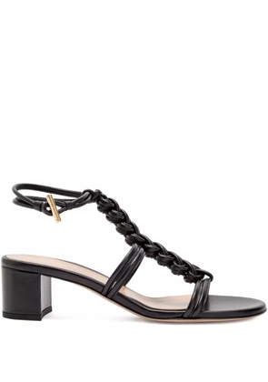Gianvito Rossi 45mm Capua leather heeled sandals - Black