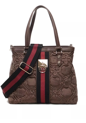 V°73 Cate quilted-effect shoulder bag - Brown