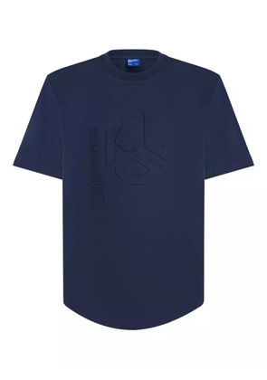 Karl Lagerfeld Jeans logo-embossed T-shirt - Blue
