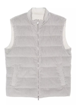 Eleventy corduroy quilted vest - Grey