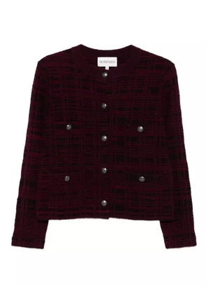 BOMPARD jacquard tweed jacket - Purple