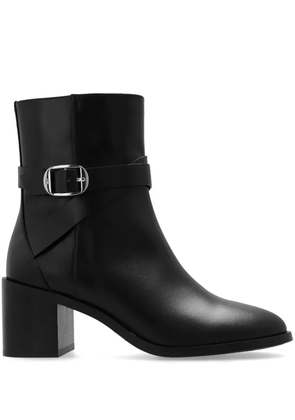 Stuart Weitzman Esme leather biker boots - Black