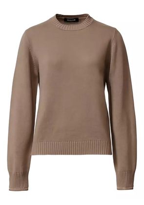 Fabiana Filippi round-neck sweater - Brown