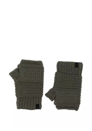 Devoa knitted gloves - Green