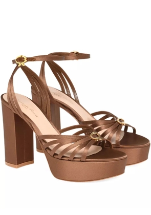 Gianvito Rossi strappy block-heel sandals - Brown