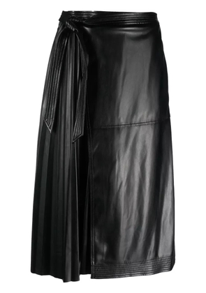 Simkhai pleat-detail high-waist skirt - Black