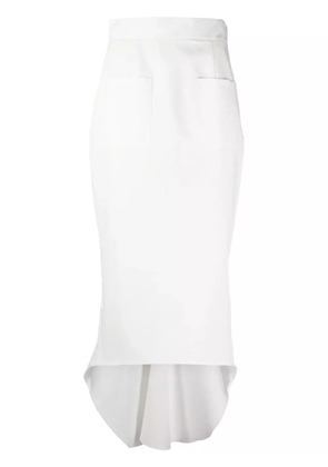 Prada fluted midi skirt - White