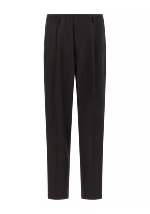 Cellar Door elastic-waistband pleat trousers - Brown