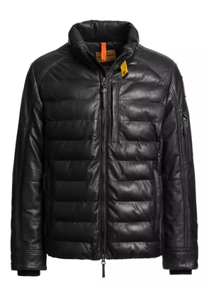Parajumpers Earnie quilted leather jacket - Black