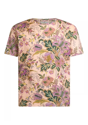 ETRO floral-print T-Shirt - Pink