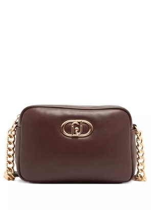 LIU JO medium LaPuffy logo-plaque chain-strap cross body bag - Brown