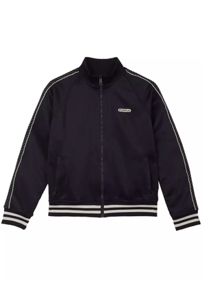 Purple Brand striped-edge lightweight jacket - Black