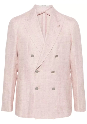 Tagliatore mélange double-breasted blazer - Pink