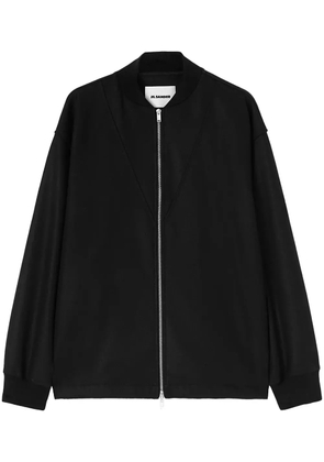 Jil Sander zip-up sweatshirt - Black