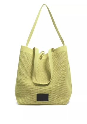 Bimba y Lola large Chihuahua knit-mesh tote bag - Green