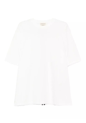 MORDECAI stripe-detail T-shirt - White