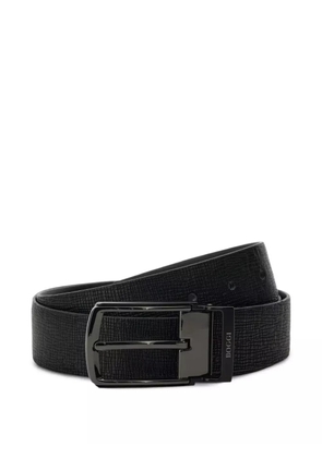 Boggi Milano reversible grained-leather belt - Black
